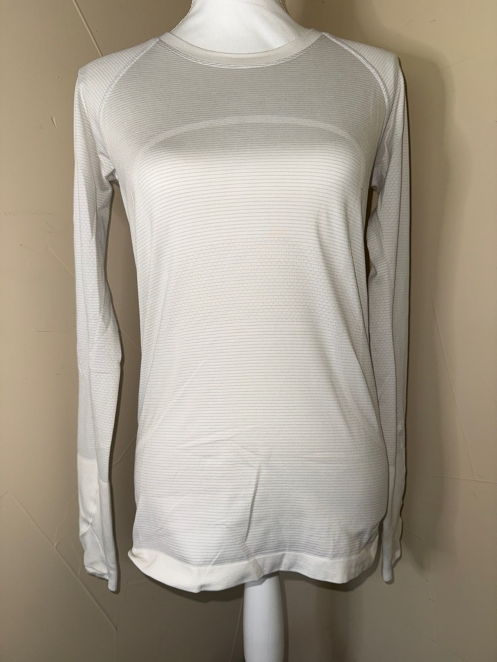 lululemon athletica White Long-Sleeve Performancee Swiftly 8